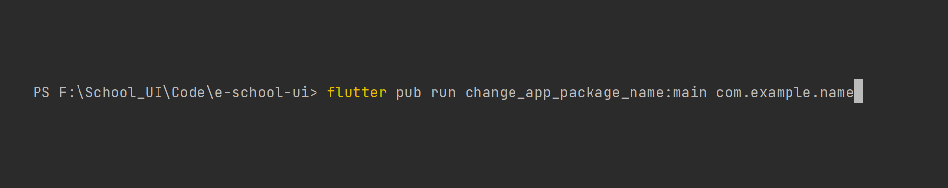 change app package