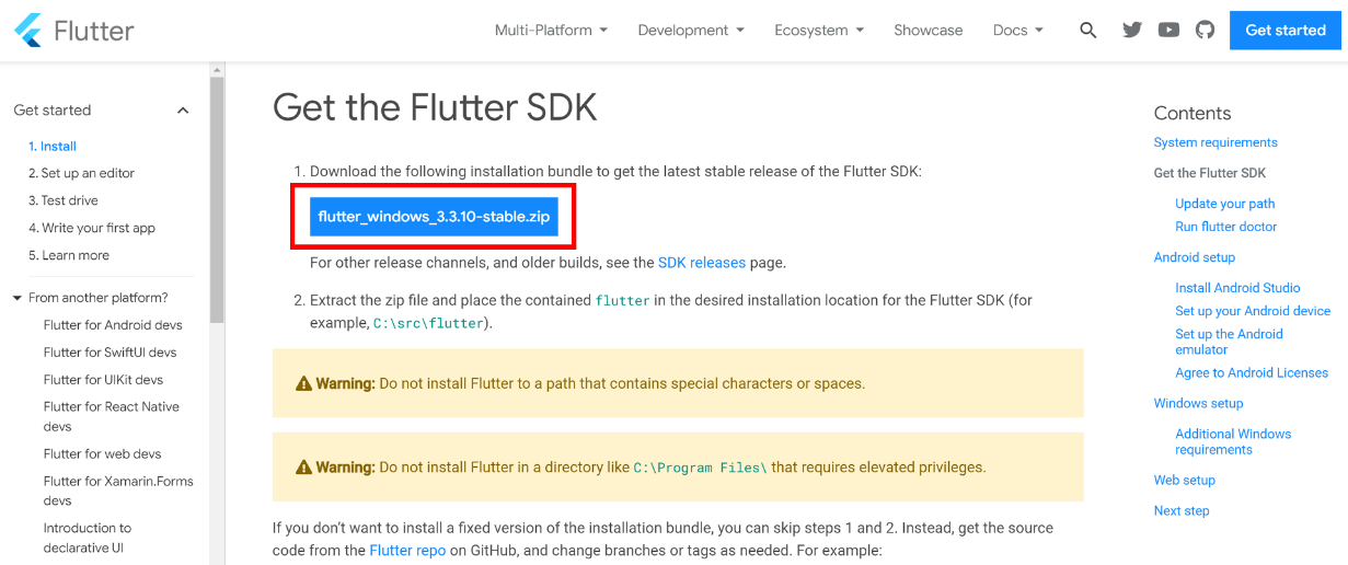 Flutter Site